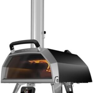 Ooni Karu 2 Pro Multi-Fuel Pizza Oven – Wood and Gas Outdoor Pizza Oven with Pizza Stone & Integrated Thermometer, Pizza Oven Outdoor, Dual Fuel 16 Inch Pizza Maker, Outdoor Cooking Grill