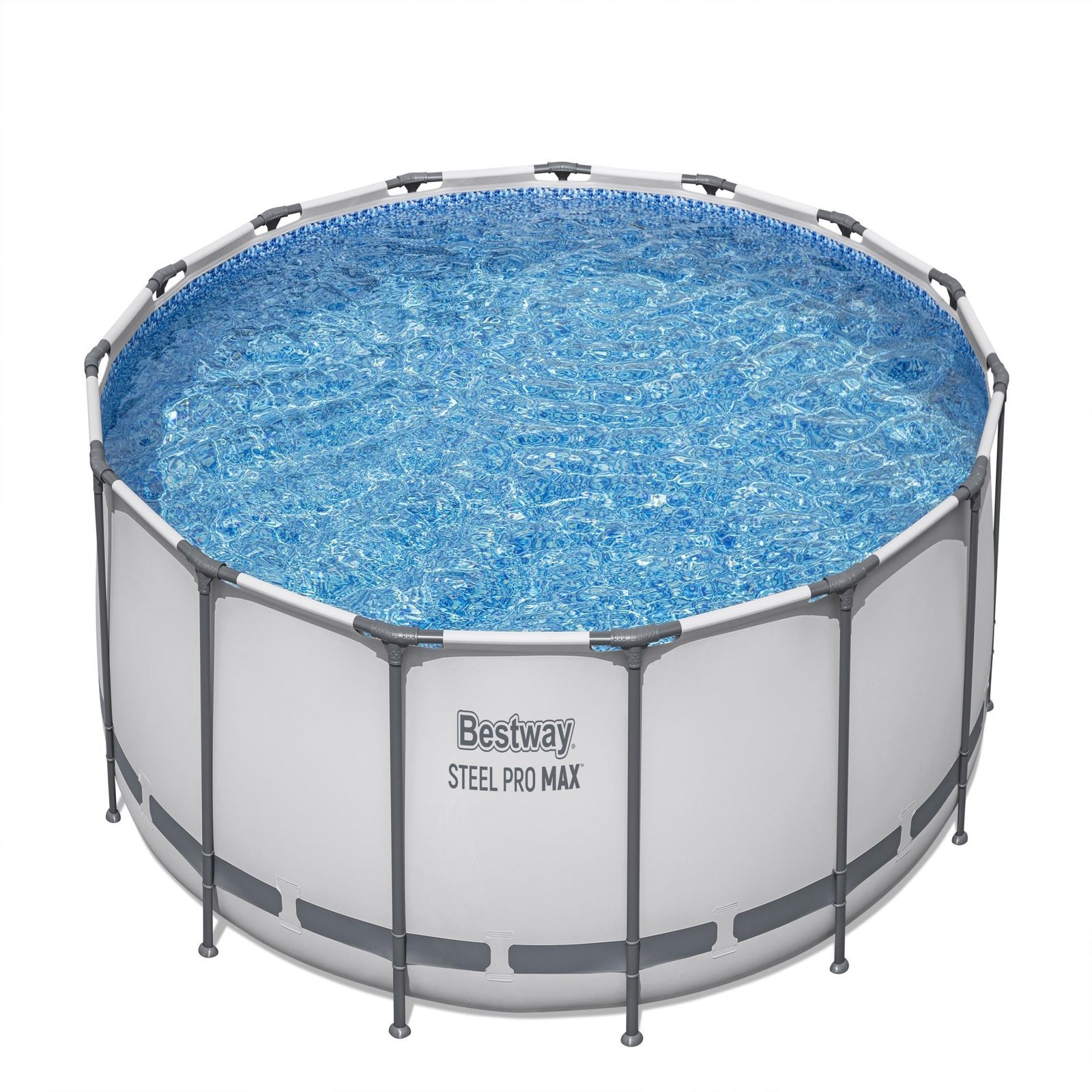 Bestway Steel Pro MAX 10 Foot x 30 Inch Round Metal Frame Above Ground Outdoor Backyard Swimming Pool Set with 330 GPH Filter Pump