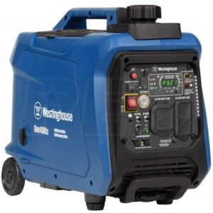 Alternative view of 4,000-Watt Gas Powered Portable Inverter Generator with Recoil Start, LED Data Center